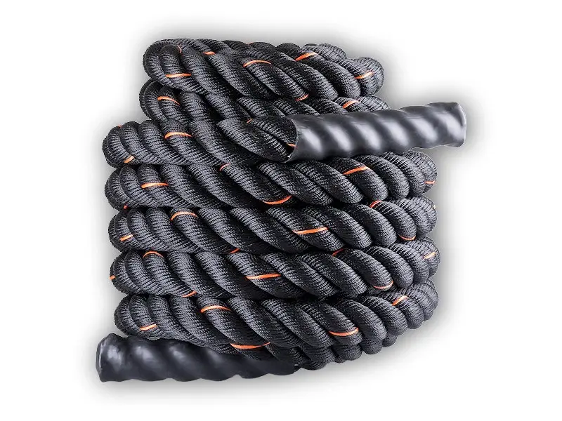 Power System Posilovací lano Battle Rope 12m černé