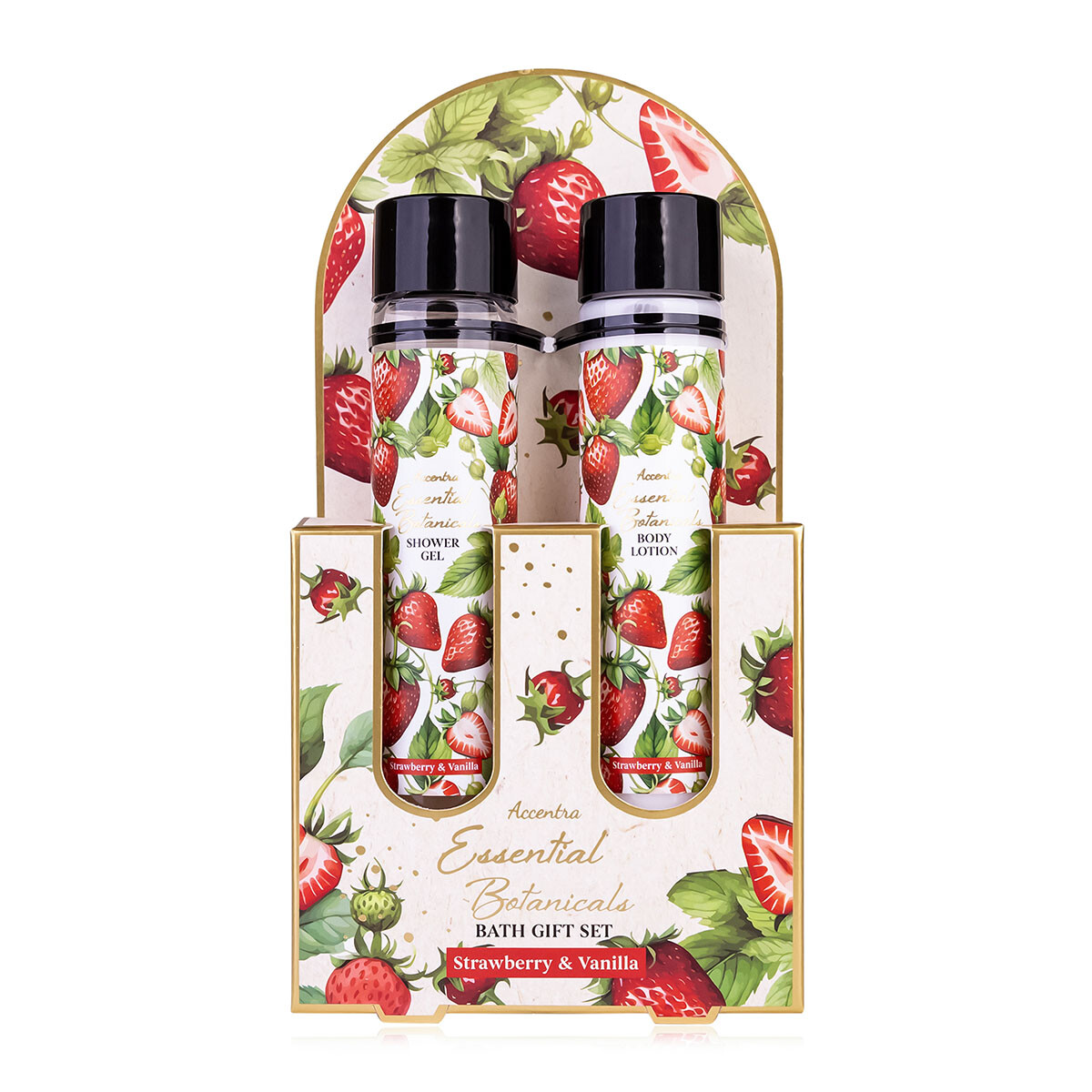 Accentra Dárková sada ve zkumavkách Strawberry & Vanilla Essential Botanicals