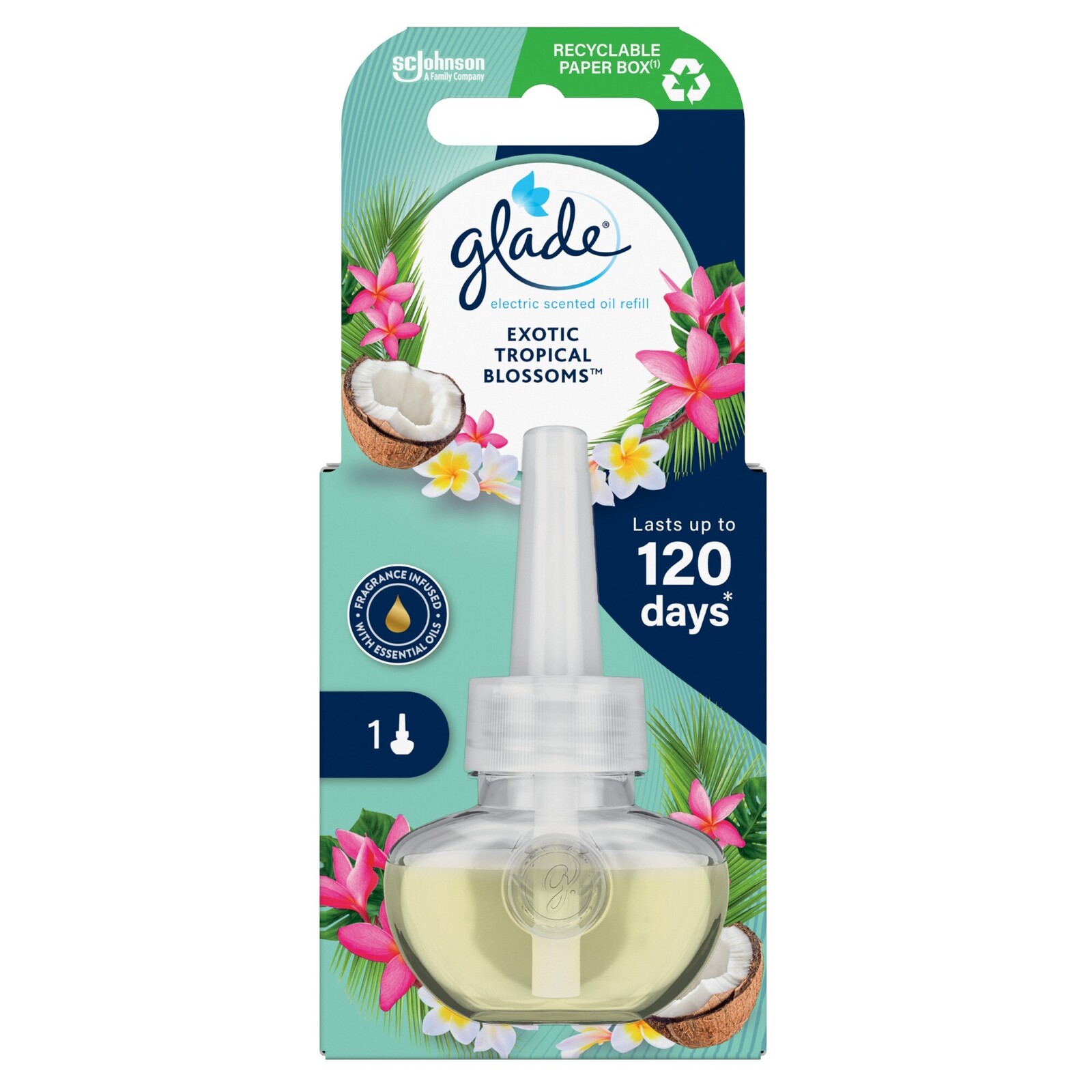 Glade Náplň do elektrického osvěžovače vzduchu Exotic Tropical Blossoms 20 ml