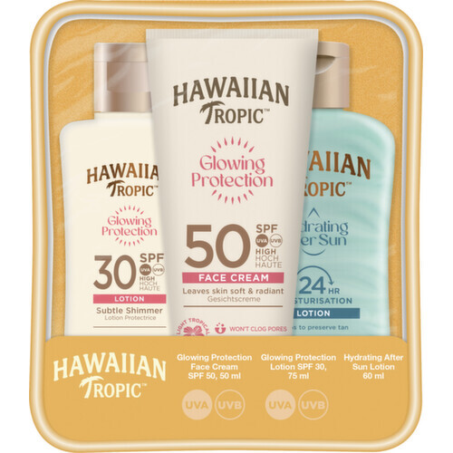 Hawaiian Tropic Glowing Protection Trio SPF30+50
