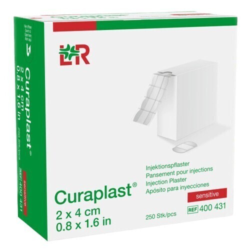 Náplast Curaplast poinjekční sensitive 2x4cm 250ks