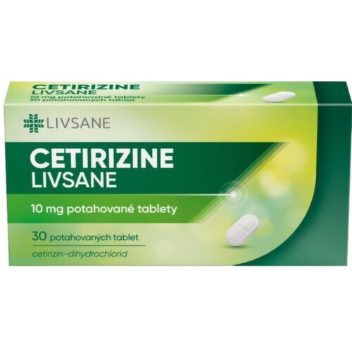 CETIRIZINE LIVSANE 10MG potahované tablety 30
