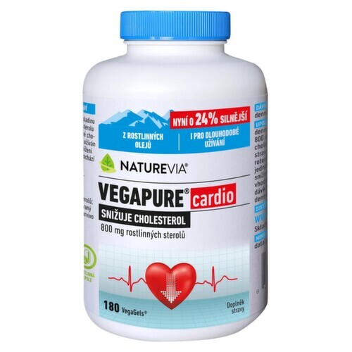 NatureVia Vegapure cardio 800mg cps.180