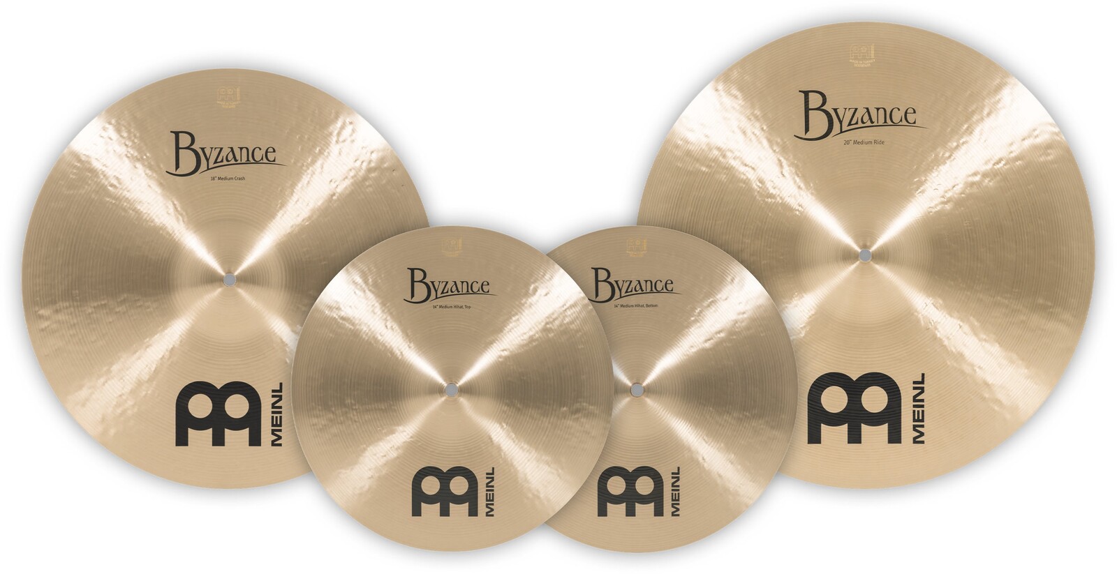 Meinl Byzance 3pcs Traditional Complete Cymbal Set