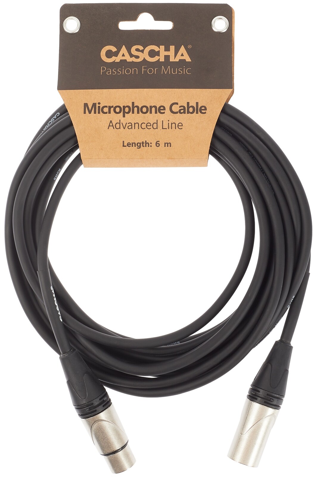 Cascha Advanced Line Mic Cable Black 6m (rozbalené)