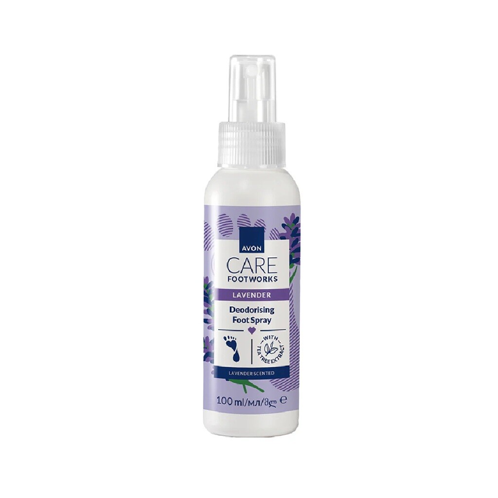 Avon FootWorks Lavender Foot Spray Sprej na nohy s vůní levandule 100ml