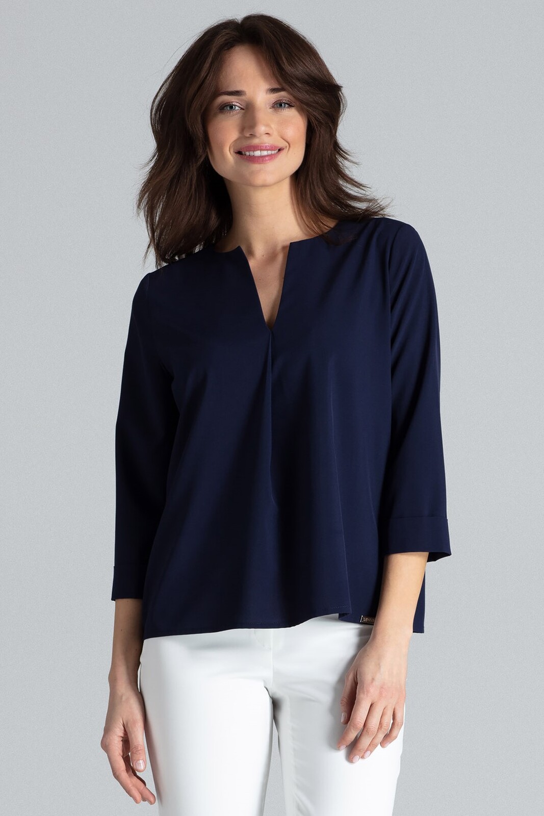 Halenka volného střihu L035 Navy Velikost: S