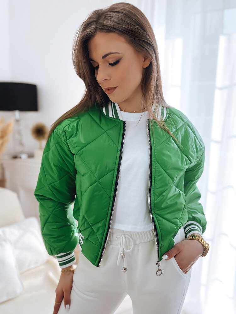 Zelená prošívaná bomber bunda BOMBER TY3430 Velikost: XL