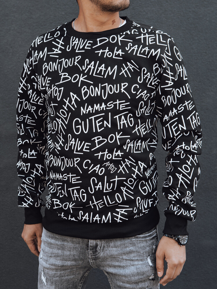 Dámská černá mikina s potiskem BX5746 Velikost: 2XL