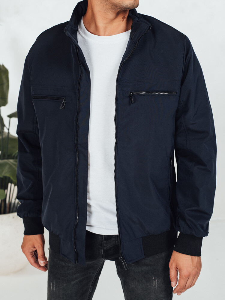 Tmavě modrý pánský bomber se zipy TX5034 Velikost: 2XL