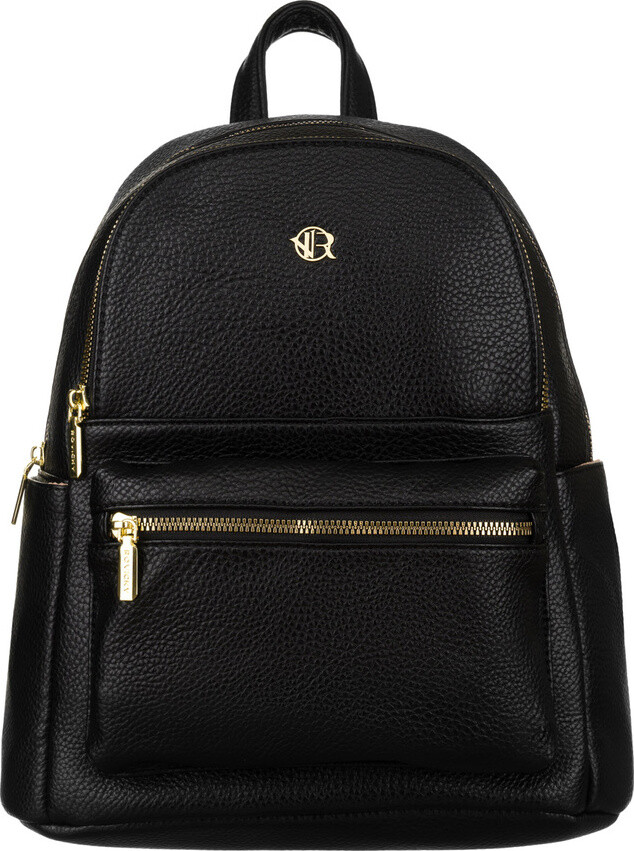 Rovicky Černý dámský elegantní batoh s kapsami R-KP-21-A19 Velikost: ONE SIZE