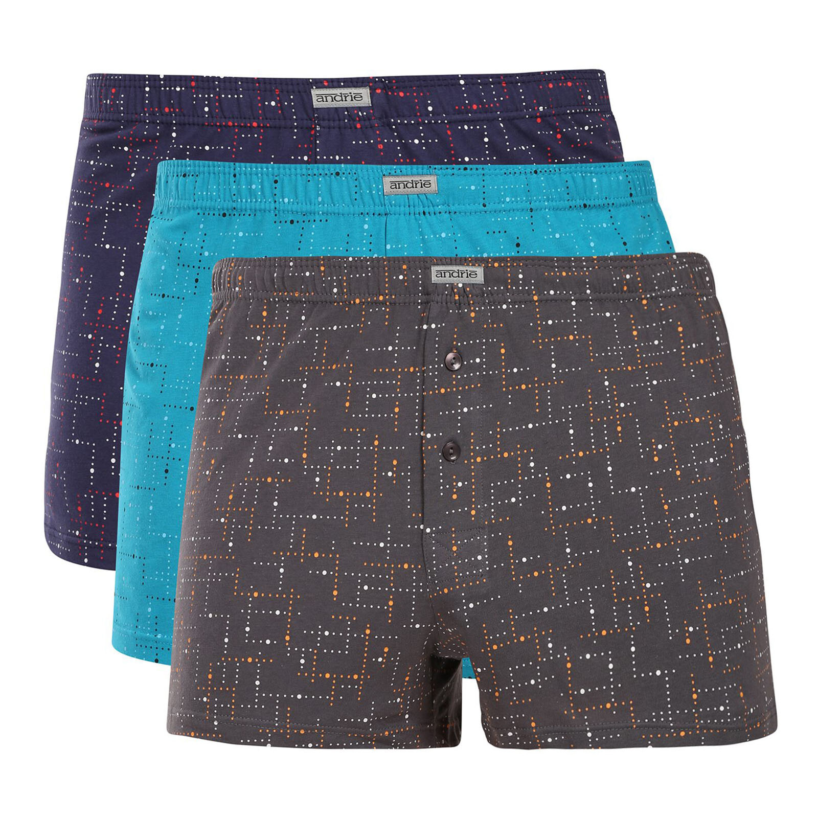 3PACK pánské trenky Andrie vícebarevné (PS 5669) XXL, trenýrky