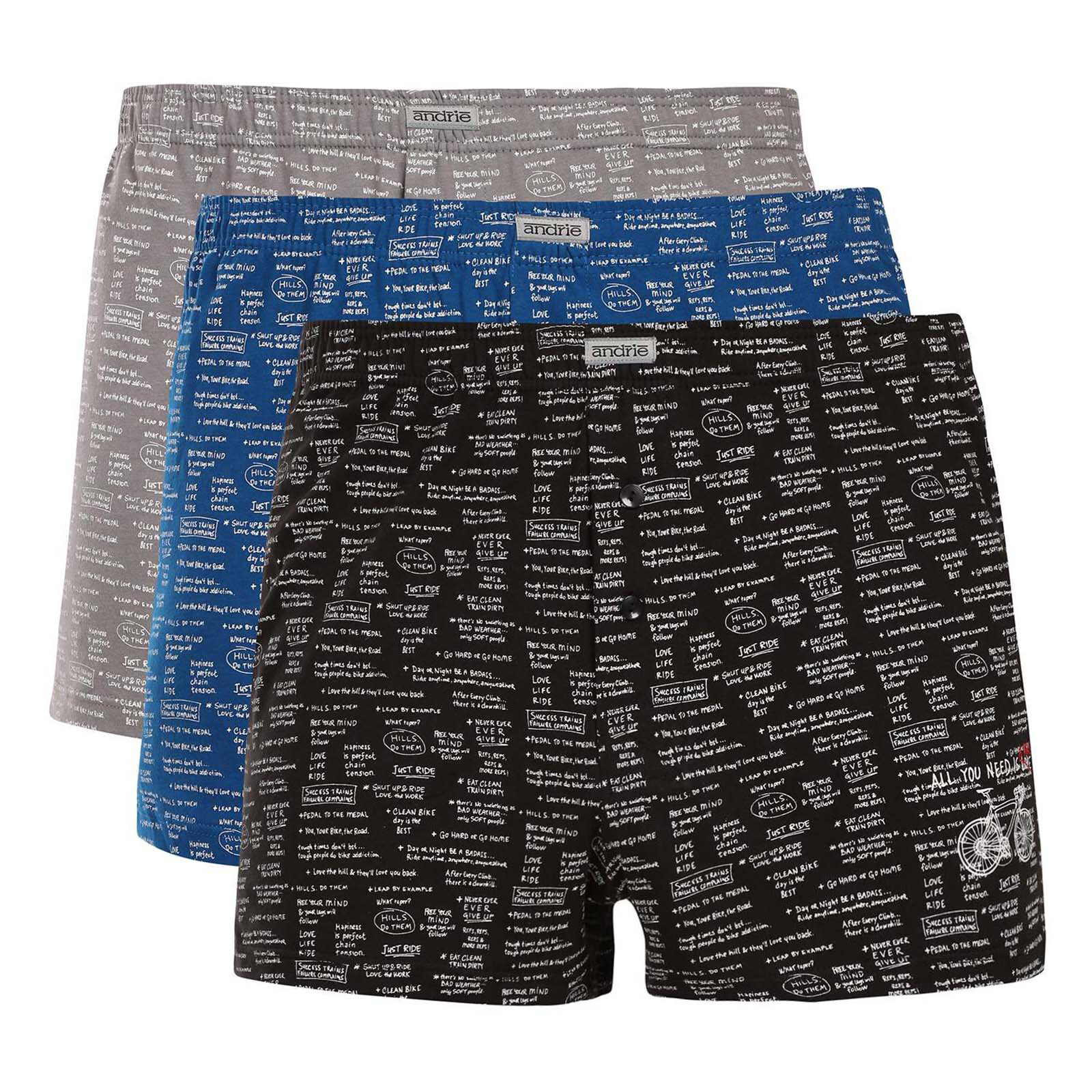 3PACK pánské trenky Andrie vícebarevné (PS 5971) XXL, trenýrky