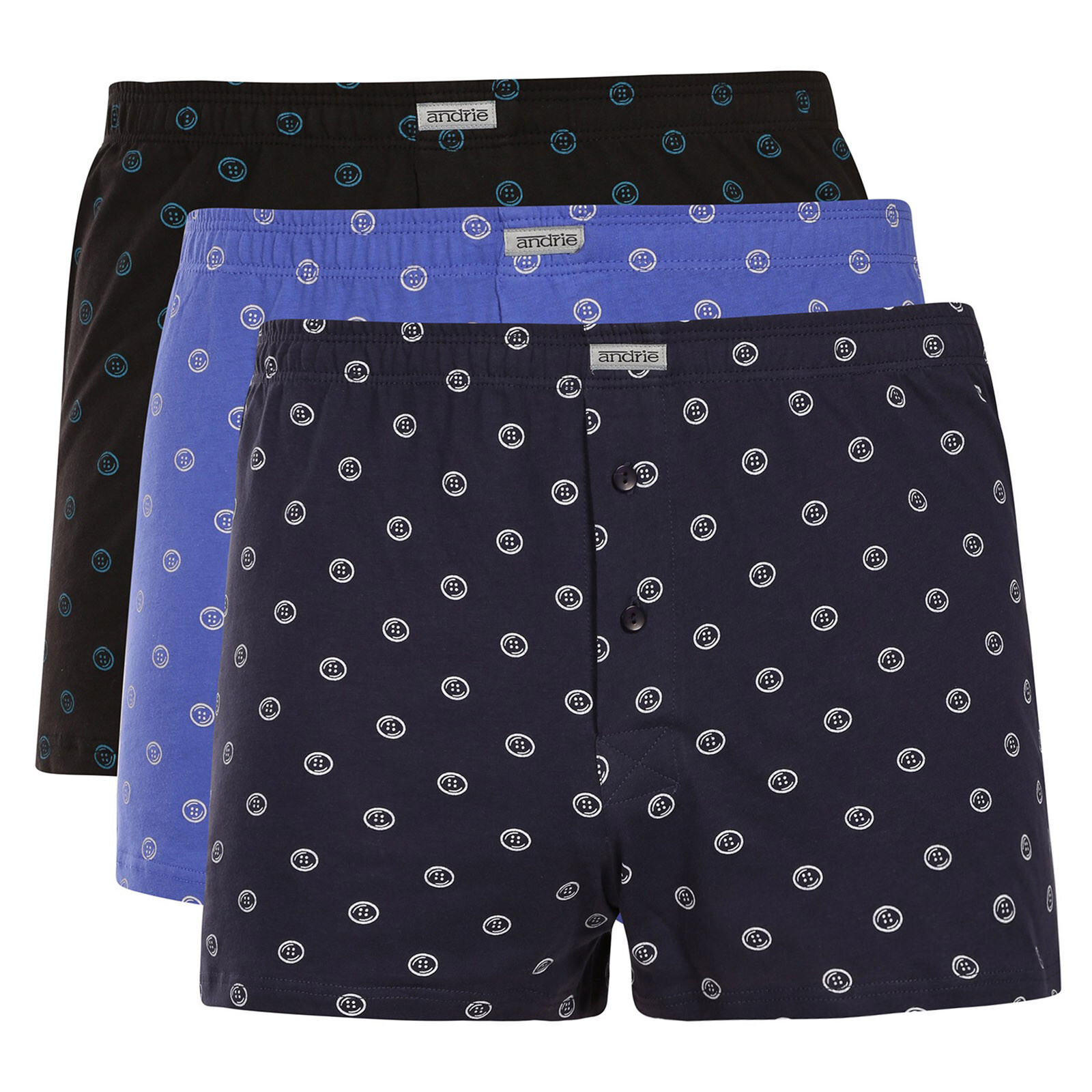 3PACK pánské trenky Andrie vícebarevné (PS 5960) XXL, trenýrky