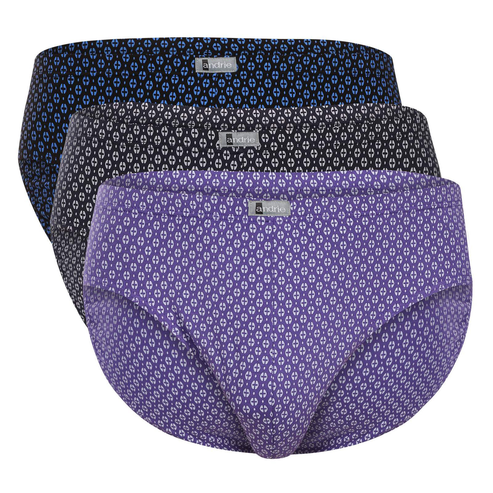 3PACK pánské slipy Andrie vícebarevné (PS 3591) 3XL