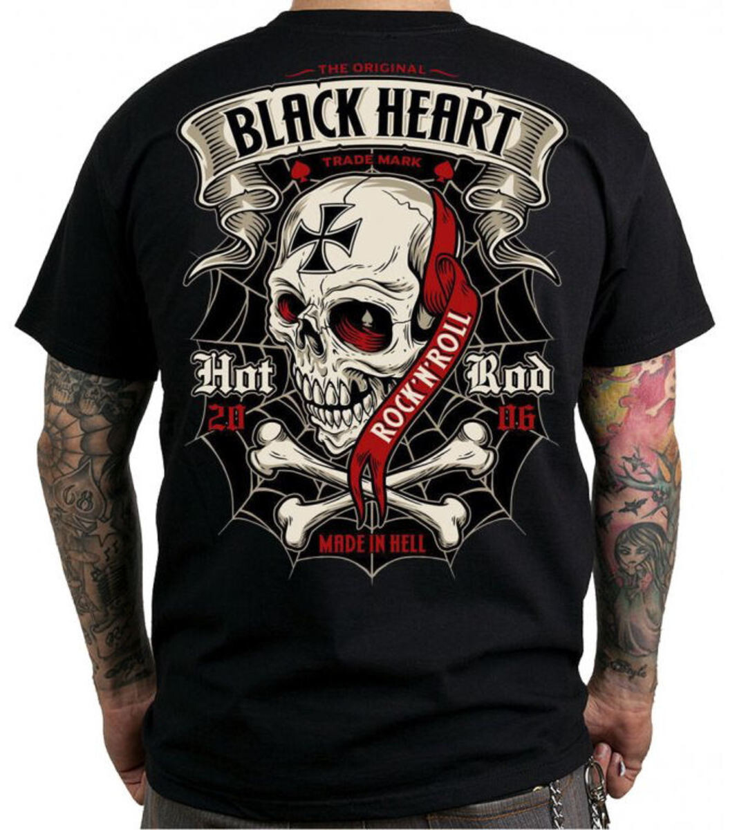 tričko hardcore pánské - CRUSTY DEMONS - BLACK HEART - 37 M