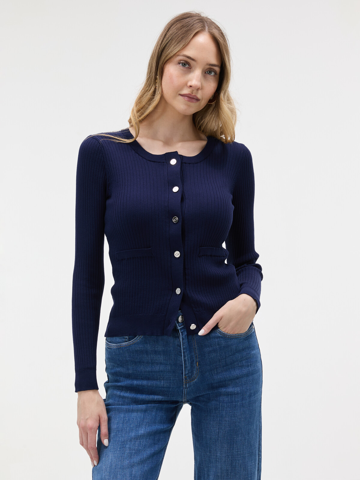Tmavě modrý dámský cardigan ORSAY
