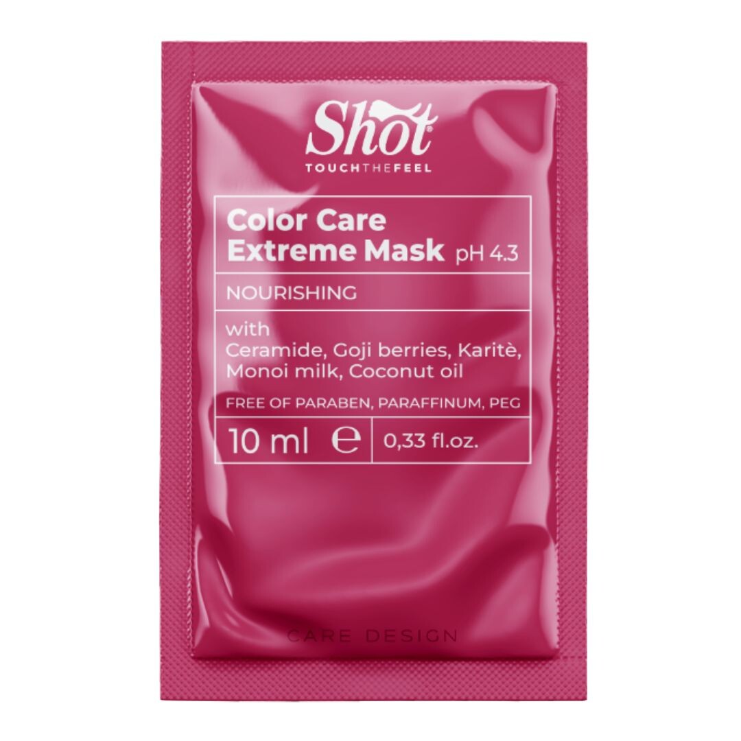 Shot Color Care Extreme Mask - extra intenzivní maska ​​pro barvené vlasy VZORKA: maska ​​Color Care, 10 ml
