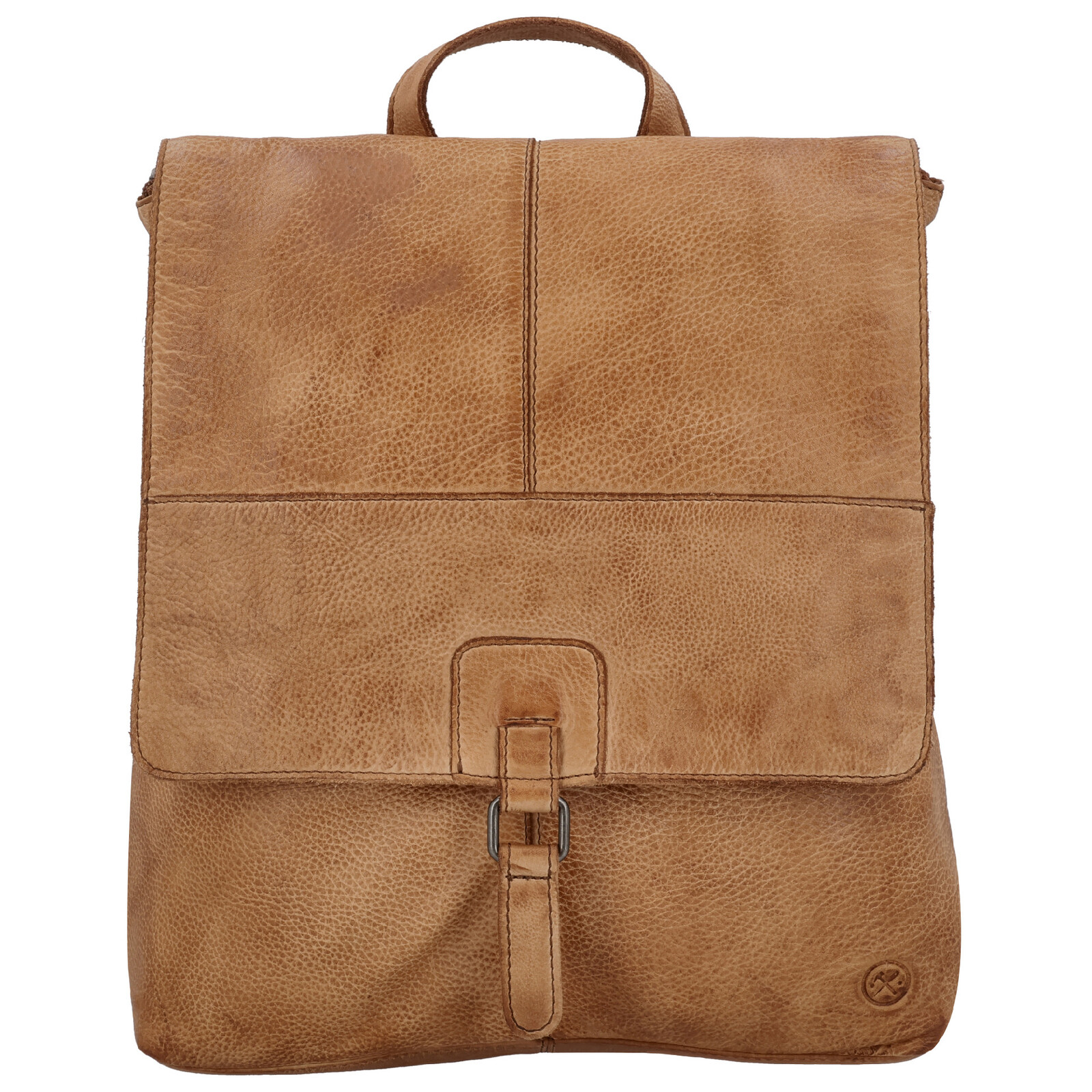 Kožený batoh Hide & Stitches Paint Rock 7,5 L - koňakový
