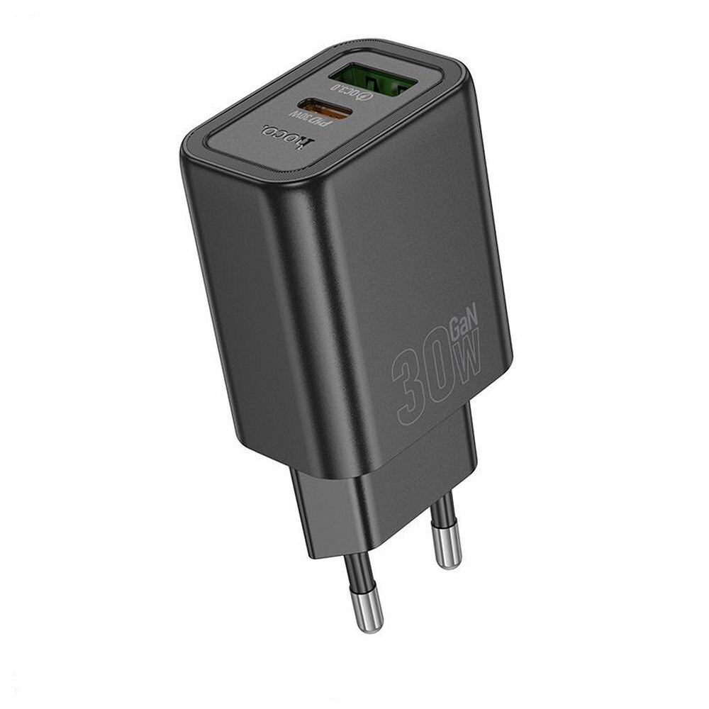 Nabíjecí adaptér USB-A + USB-C - QC3.0 PD 30W - Hoco N63 Black