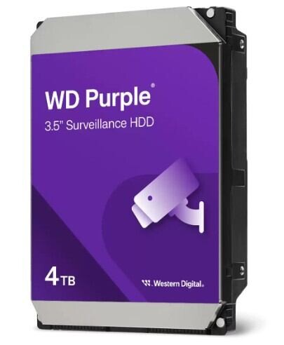 WESTERN DIGITAL WD Purple/4TB/HDD/3.5''/SATA/5400 RPM/Fialová/3R WD44PURZ