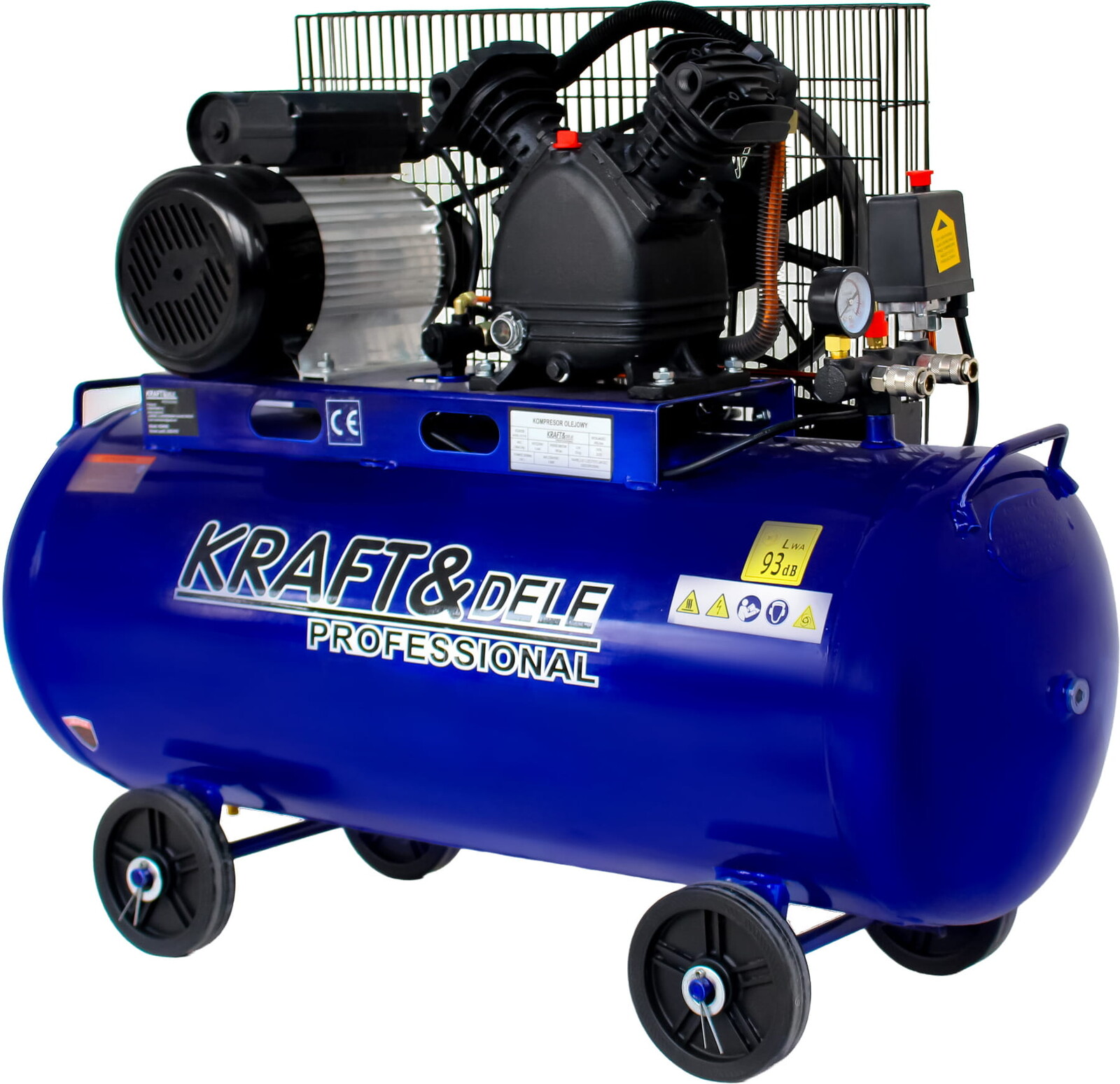 KRAFT&DELE Olejový kompresor 100 l, 2800 W, 480 l/min KD4058