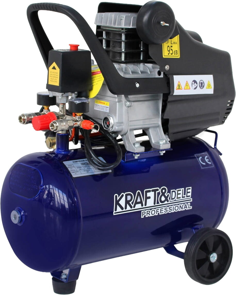 KRAFT&DELE Olejový kompresor 24 l, 2800 W, 205 l/min KD4050