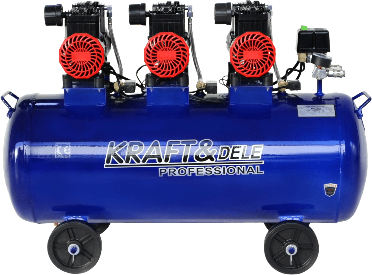 KRAFT&DELE Bezolejový kompresor 100 l, 6000 W, 660 l/min KD4094
