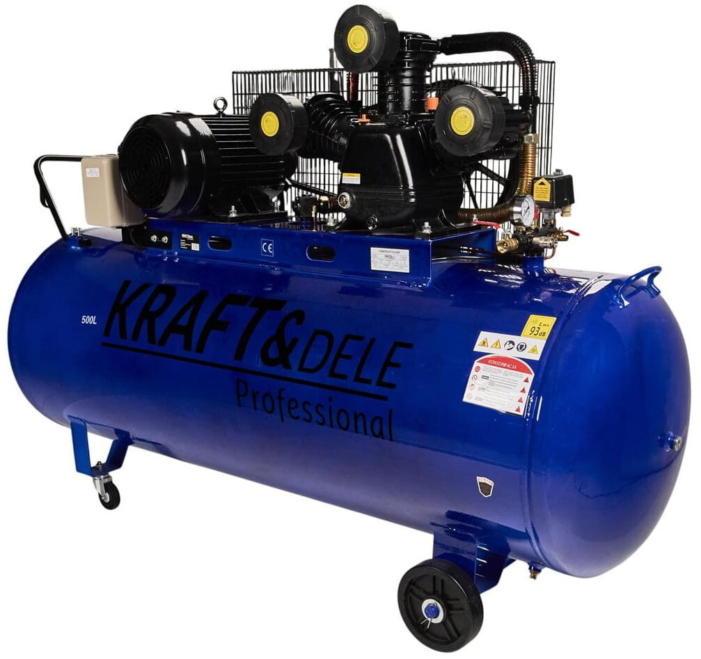 KRAFT&DELE Olejový kompresor 500 l, 3 písty, 400 V KD4062