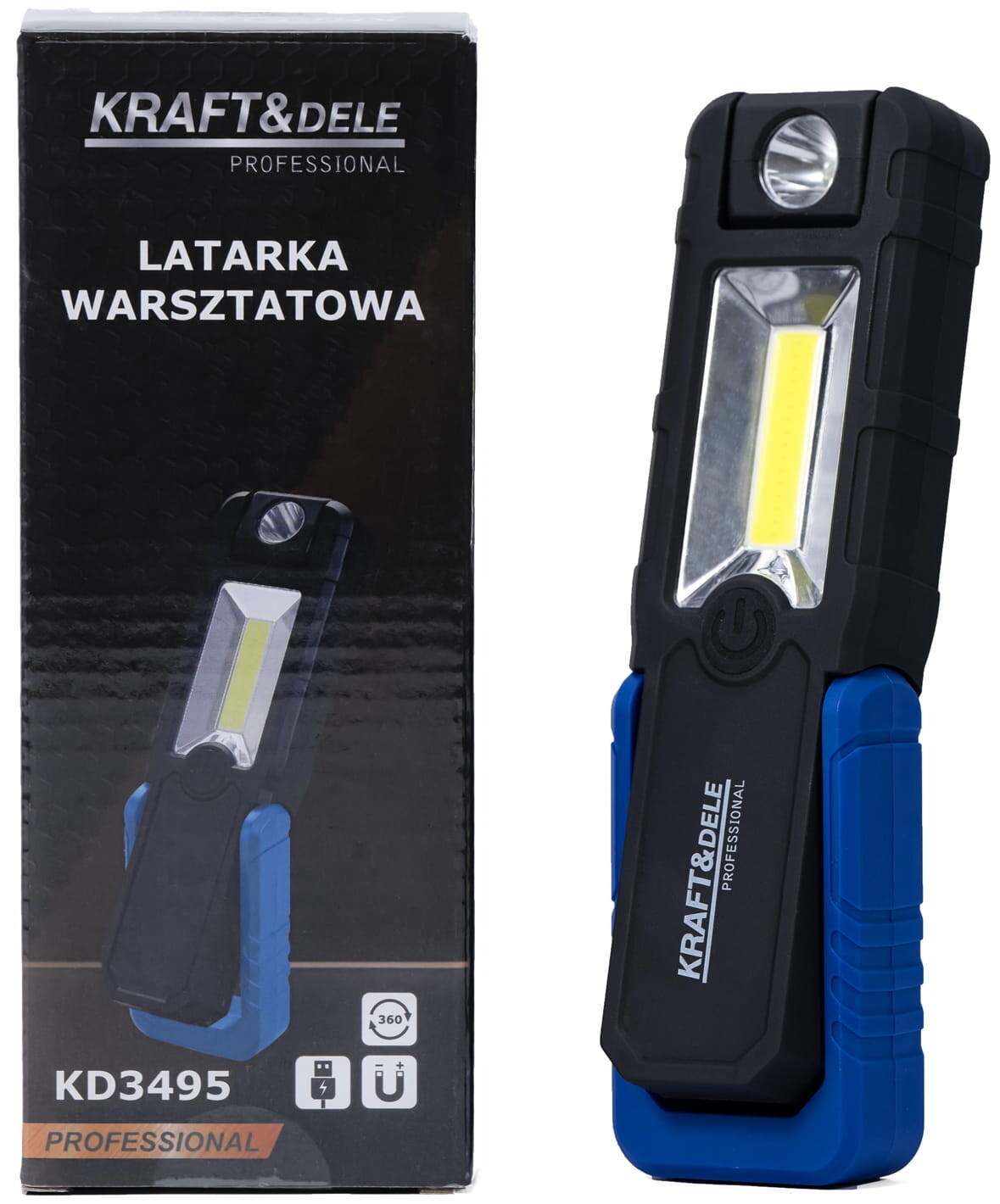 KRAFT&DELE LED svítilna do dílny 250 lm, 2500 mAh KD3495