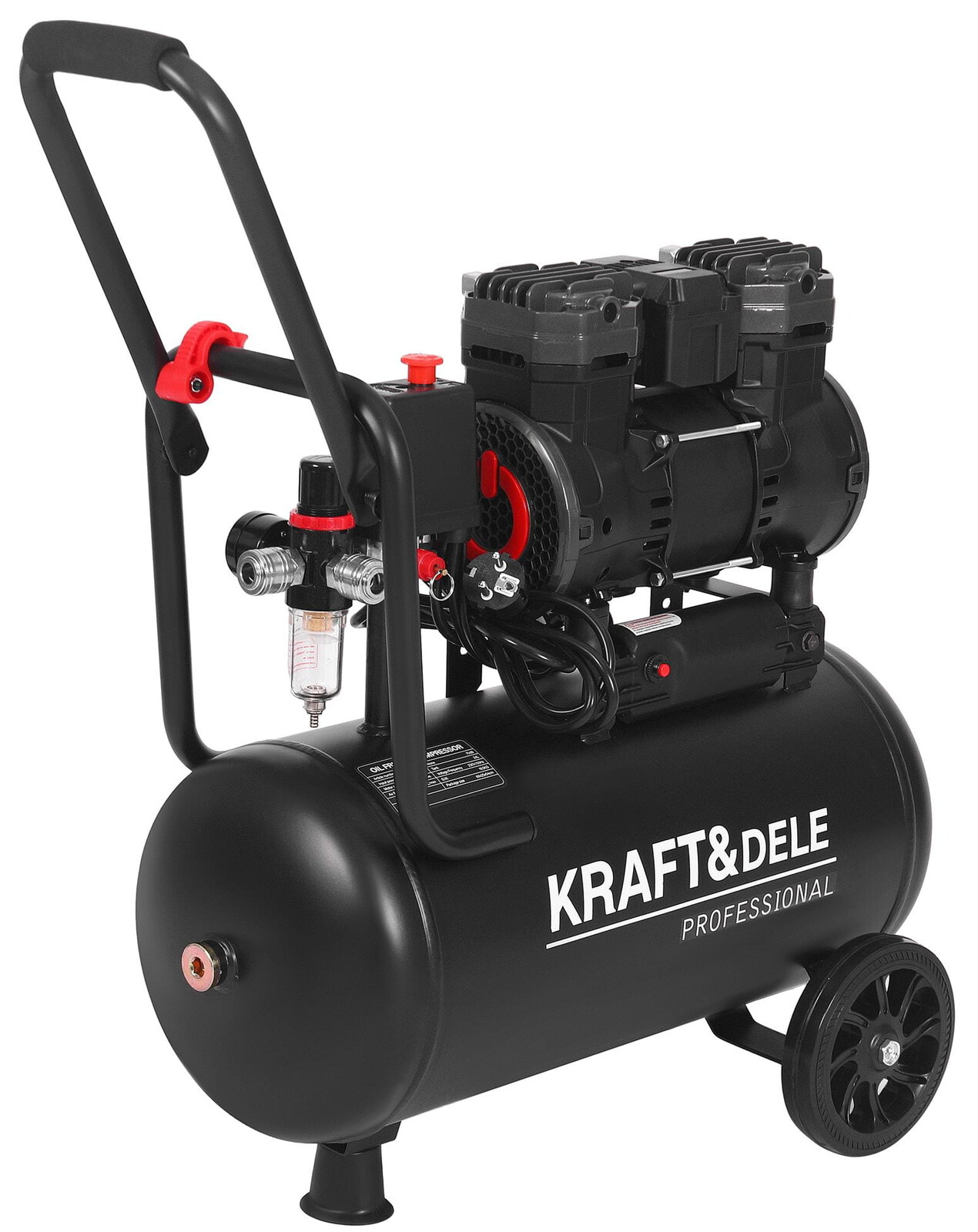 KRAFT&DELE Bezolejový kompresor 24 l, 1450 W KD4081