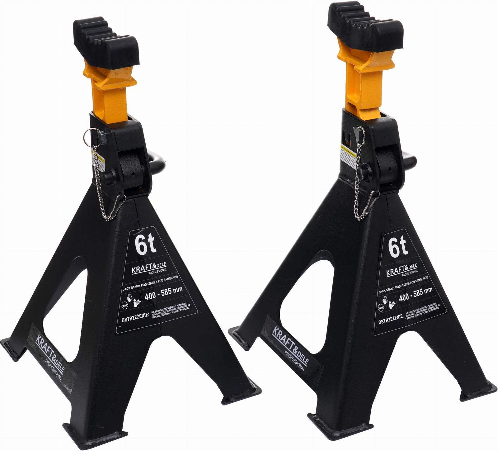 KRAFT&DELE Dílenské podpěry pod auto 400–585 mm, 6 t KD3097