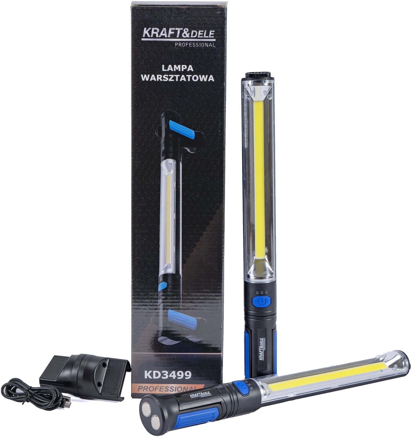 KRAFT&DELE Dvojitá dílenská svítilna s USB-C, 1000 lm KD3499