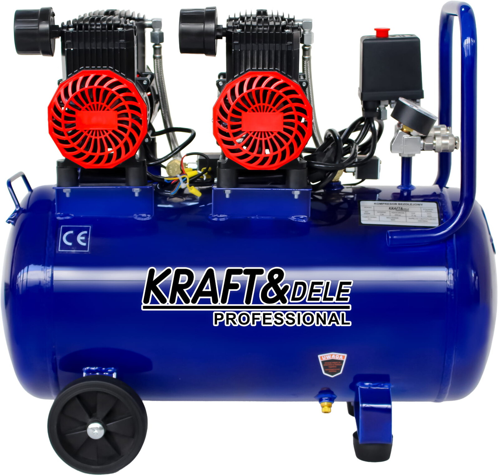 KRAFT&DELE Bezolejový kompresor 50 l, 3000 W, 475 l/min KD4093