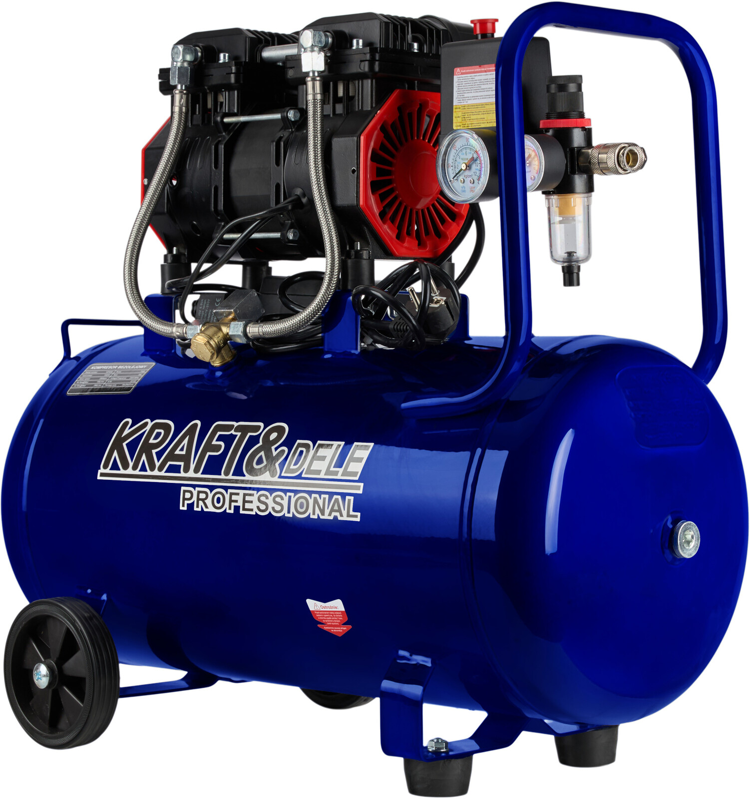 KRAFT&DELE Bezolejový kompresor 50 l, 1500 W, 290 l/min KD4052
