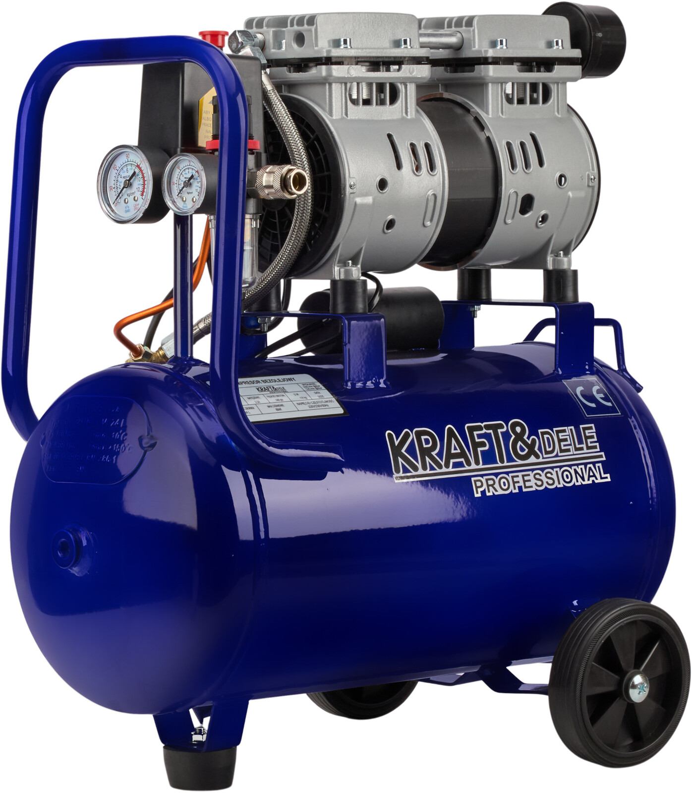 KRAFT&DELE Bezolejový kompresor 24 l, 1200 W, 220 l/min KD4099