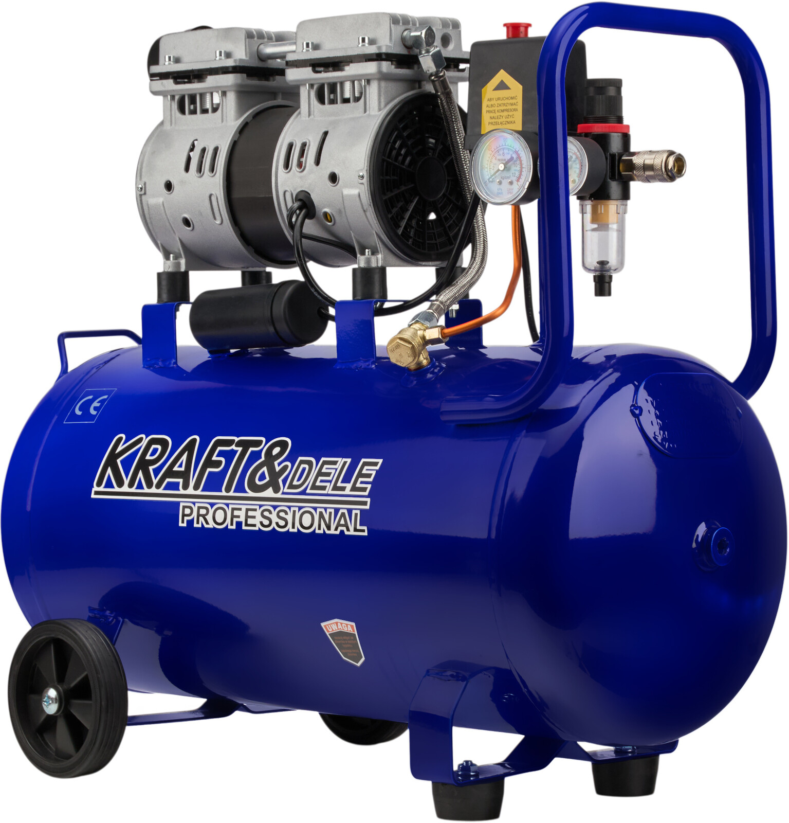 KRAFT&DELE Bezolejový kompresor 50 l, 1500 W, 290 l/min KD4048