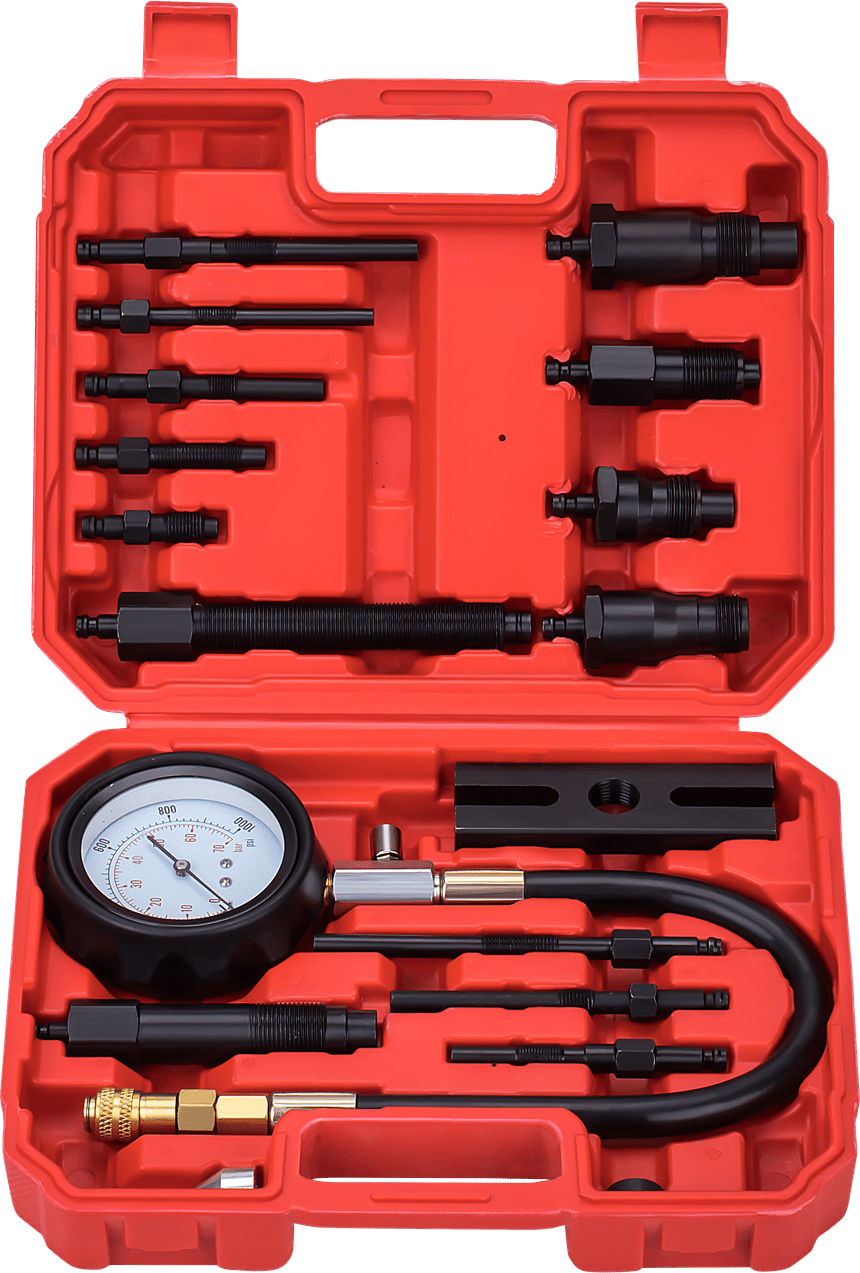 KRAFT&DELE Tester tlaku komprese–diesel 0–70 bar max full KD12516
