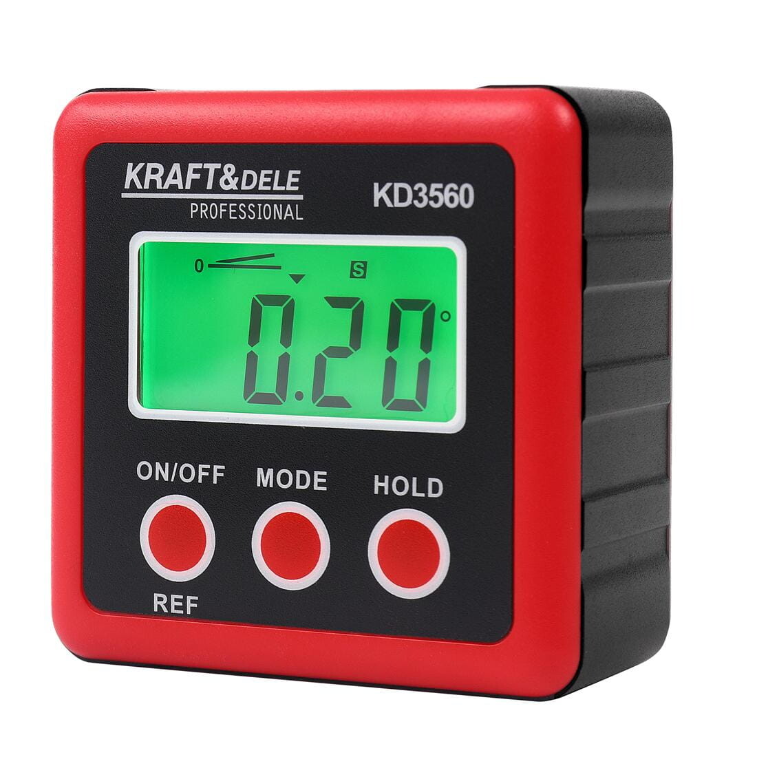KRAFT&DELE Elektronický digitální úhloměr s magnetem KD3560