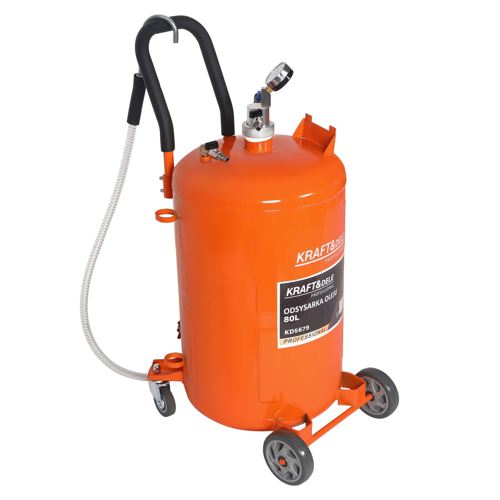 KRAFT&DELE Pneumatická odsávačka a zlevačka oleje 80 l KD5679