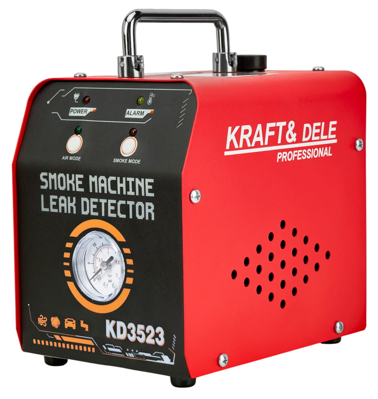 KRAFT&DELE Generátor kouře pro kontrolu těsnosti systémů 12 V, 20 l/min, 30 ml KD3523