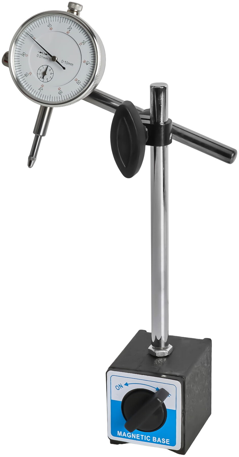 KRAFT&DELE Číselníkový úchylkoměr + magnetický stojan 0–10 mm KD11291