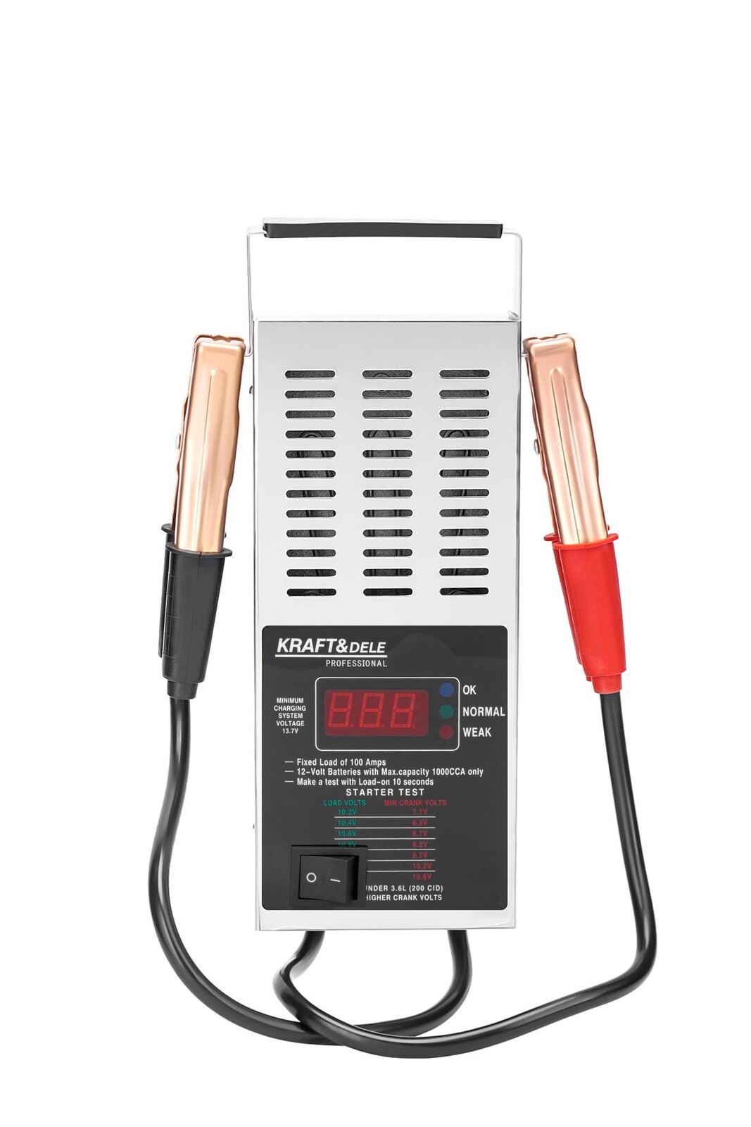 KRAFT&DELE Digitální tester pro kontrolu 12 V akumulátorů 150–1400 A KD5674