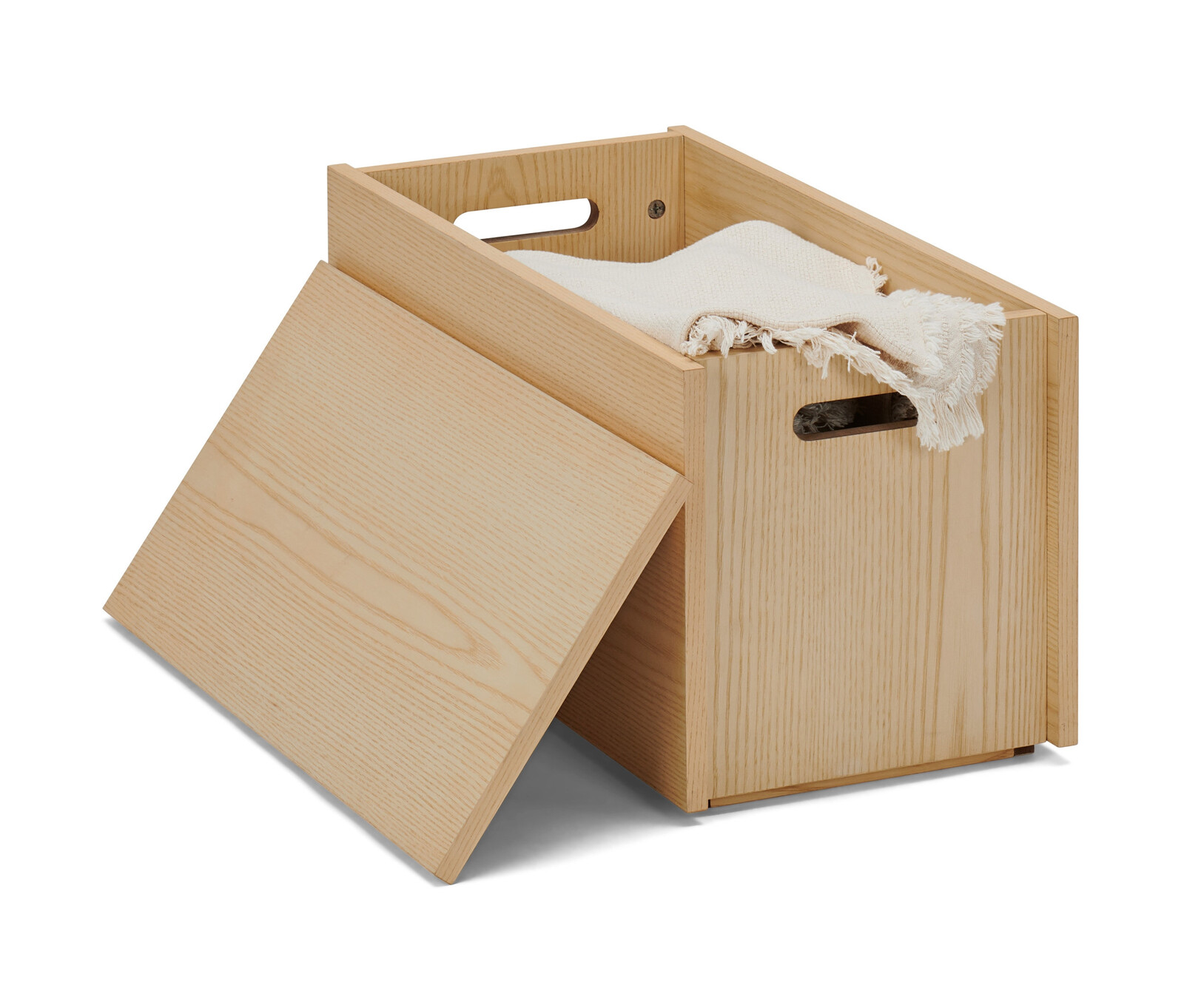 Tchibo - Stohovatelný úložný box s víkem - barva: hnědá