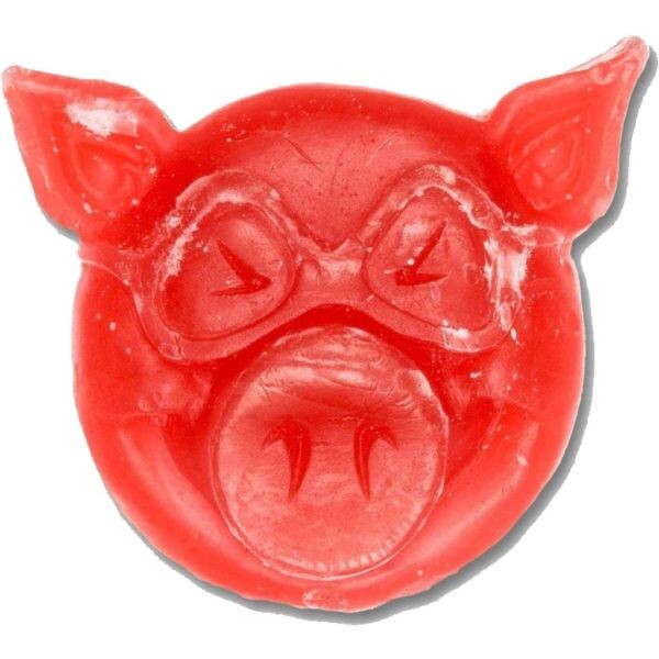 Sk8 Vosk Pig Wheels Pig Head Wax - Červená - Univerzální