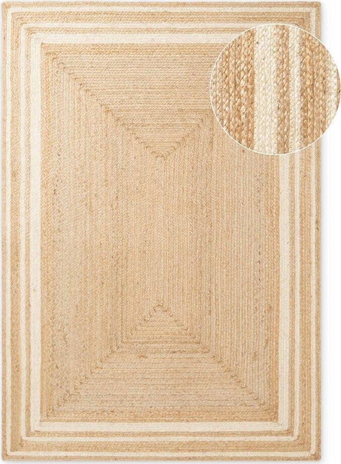 Krémový/v přírodní barvě oboustranný/ručně tkaný jutový koberec 200x300 cm Looma – Hanse Home