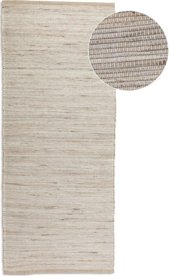 Oboustranný/ručně tkaný běhoun s příměsí juty ve světle přírodní barvě 80x200 cm Handloom – Hanse Home