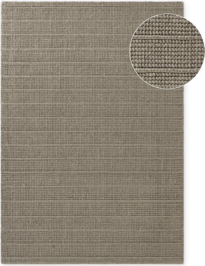 Šedý ručně tkaný vlněný koberec 80x150 cm Camden Parker – Ted Baker