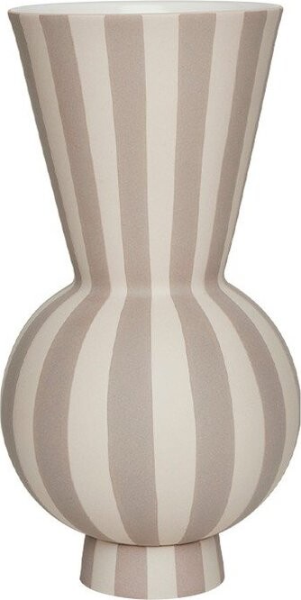 Béžová ručně vyrobená váza z kameniny (výška 28 cm) Toppu – OYOY Living Design