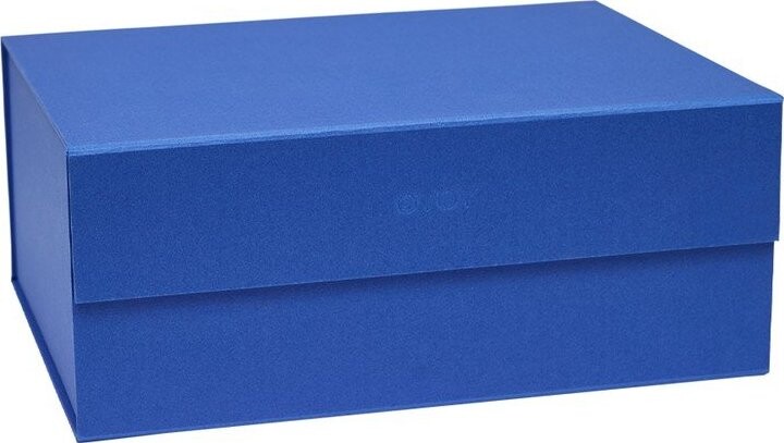Modrý kartonový úložný box s víkem 33x25x15 cm Hako – OYOY Living Design
